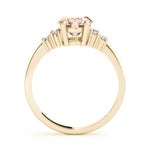 Oval Cluster Lab Grown Diamond Engagement Ring - VS1 D/E/F | 14K & 18K Gold | 18K White Gold | Oval Lab Diamond | Picasso Gold & Diamond Chicago