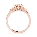 Oval Cluster Lab Grown Diamond Engagement Ring - VS1 D/E/F | 14K & 18K Gold | 18K Yellow Gold | Oval Lab Diamond | Picasso Gold & Diamond Chicago