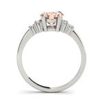 Oval Cluster Lab Grown Diamond Engagement Ring - VS1 D/E/F | 14K & 18K Gold | 18K Yellow Gold | Oval Lab Diamond | Picasso Gold & Diamond Chicago