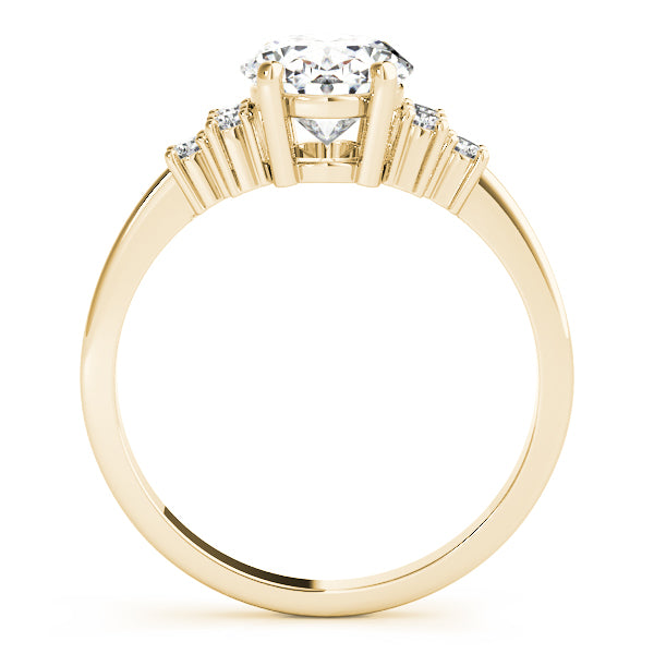 Oval Cluster Lab Grown Diamond Engagement Ring - VS1 D/E/F | 14K & 18K Gold | 18K Rose Gold | Oval Lab Diamond | Picasso Gold & Diamond Chicago