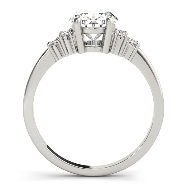 Oval Cluster Lab Grown Diamond Engagement Ring - VS1 D/E/F | 14K & 18K Gold | 18K Rose Gold | Oval Lab Diamond | Picasso Gold & Diamond Chicago