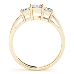 Princess Lab Grown Diamond Three-Stone Ring — Picasso Gold & Diamond