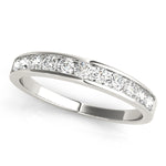 1/3 ct tw Lab Grown Diamond Channel-Set Wedding Band in 14K White Gold