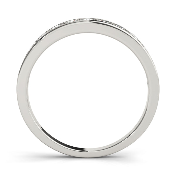 1/3 ct tw Lab Grown Diamond Channel-Set Wedding Band in 14K White Gold