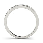 1/3 ct tw Lab Grown Diamond Channel-Set Wedding Band in 14K White Gold