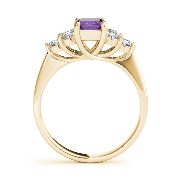 Emerald Cut Cluster Lab Grown Diamond Engagement Ring - VS1 D/E/F | 14K & 18K Gold | 18K White Gold | Emerald Cut Lab Diamond | Picasso Gold & Diamond Chicago