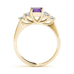 Emerald Cut Cluster Lab Grown Diamond Engagement Ring - VS1 D/E/F | 14K & 18K Gold | 18K White Gold | Emerald Cut Lab Diamond | Picasso Gold & Diamond Chicago
