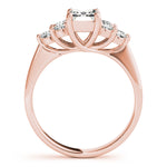 Emerald Cut Cluster Lab Grown Diamond Engagement Ring - VS1 D/E/F | 14K & 18K Gold | 18K Rose Gold | Emerald Cut Lab Diamond | Picasso Gold & Diamond Chicago