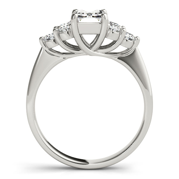 Emerald Cut Cluster Lab Grown Diamond Engagement Ring - VS1 D/E/F | 14K & 18K Gold | 18K Rose Gold | Emerald Cut Lab Diamond | Picasso Gold & Diamond Chicago