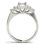 Emerald Cut Cluster Lab Grown Diamond Engagement Ring - VS1 D/E/F | 14K & 18K Gold | 18K Rose Gold | Emerald Cut Lab Diamond | Picasso Gold & Diamond Chicago