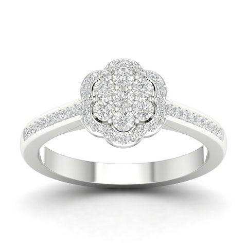 Radiant Beauty: 10K 0.25CT D-Ladies Ring - Picasso Gold & Diamond Jewelry
