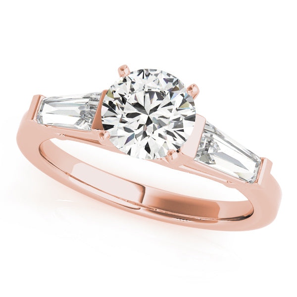 Round Three Stone Lab Grown Diamond Engagement Ring - VS1 D/E/F | 14K & 18K Gold | 14K White Gold | Round Lab Diamond | Picasso Gold & Diamond Chicago