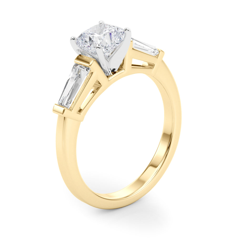 Round Three Stone Lab Grown Diamond Engagement Ring - VS1 D/E/F | 14K & 18K Gold | 14K Rose Gold | Round Lab Diamond | Picasso Gold & Diamond Chicago