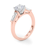 Round Three Stone Lab Grown Diamond Engagement Ring - VS1 D/E/F | 14K & 18K Gold | 14K Rose Gold | Round Lab Diamond | Picasso Gold & Diamond Chicago
