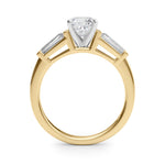 Round Three Stone Lab Grown Diamond Engagement Ring - VS1 D/E/F | 14K & 18K Gold | 18K Rose Gold | Round Lab Diamond | Picasso Gold & Diamond Chicago