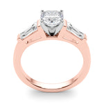 Round Three Stone Lab Grown Diamond Engagement Ring - VS1 D/E/F | 14K & 18K Gold | Lab Grown Diamond Engagement Ring | Picasso Gold & Diamond | Chicago