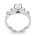 Round Three Stone Lab Grown Diamond Engagement Ring - VS1 D/E/F | 14K & 18K Gold | Lab Grown Diamond Engagement Ring | Picasso Gold & Diamond | Chicago