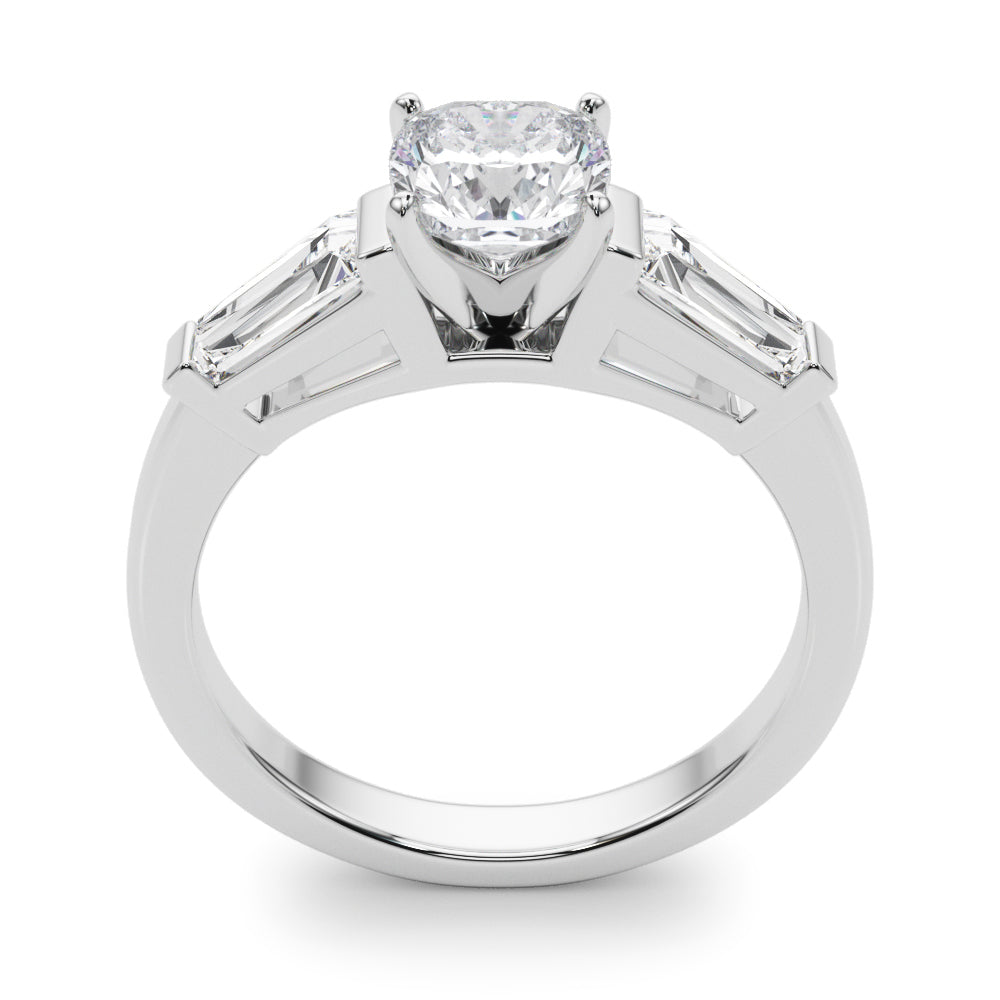 Round Three Stone Lab Grown Diamond Engagement Ring - VS1 D/E/F | 14K & 18K Gold | Lab Grown Diamond Engagement Ring | Picasso Gold & Diamond | Chicago