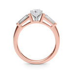 Round Three Stone Lab Grown Diamond Engagement Ring - VS1 D/E/F | 14K & 18K Gold | 18K Rose Gold | Round Lab Diamond | Picasso Gold & Diamond Chicago