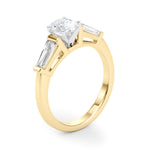 Round Three Stone Lab Grown Diamond Engagement Ring - VS1 D/E/F | 14K & 18K Gold | Lab Grown Diamond Engagement Ring | Picasso Gold & Diamond | Chicago