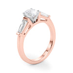 Round Three Stone Lab Grown Diamond Engagement Ring - VS1 D/E/F | 14K & 18K Gold | Lab Grown Diamond Engagement Ring | Picasso Gold & Diamond | Chicago