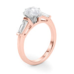 Round Three Stone Lab Grown Diamond Engagement Ring - VS1 D/E/F | 14K & 18K Gold | 18K White Gold | Round Lab Diamond | Picasso Gold & Diamond Chicago