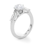 Round Three Stone Lab Grown Diamond Engagement Ring - VS1 D/E/F | 14K & 18K Gold | 18K Yellow Gold | Round Lab Diamond | Picasso Gold & Diamond Chicago