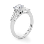 Round Three Stone Lab Grown Diamond Engagement Ring - VS1 D/E/F | 14K & 18K Gold | 18K White Gold | Round Lab Diamond | Picasso Gold & Diamond Chicago