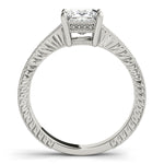 1 7/8 ct Lab Grown Diamond Engagement Ring Setting in 14K White Gold
