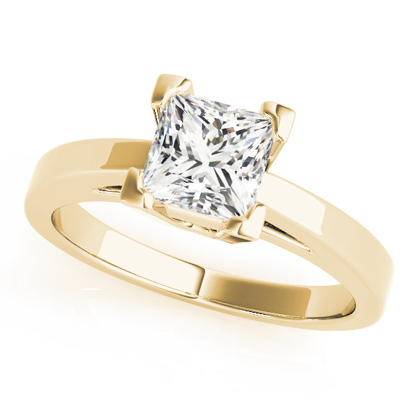 Princess Lab Grown Diamond Solitaire Ring — Picasso Gold & Diamond