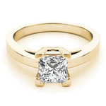 Princess Lab Grown Diamond Solitaire Ring — Picasso Gold & Diamond
