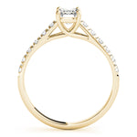 Emerald Cut Trellis Lab Grown Diamond Engagement Ring - VS1 D/E/F | 14K & 18K Gold | 14K Yellow Gold | Emerald Cut Lab Diamond | Picasso Gold & Diamond Chicago