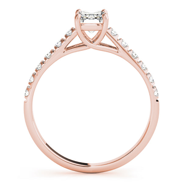 Emerald Cut Trellis Lab Grown Diamond Engagement Ring - VS1 D/E/F | 14K & 18K Gold | 14K Yellow Gold | Emerald Cut Lab Diamond | Picasso Gold & Diamond Chicago