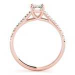 Emerald Cut Trellis Lab Grown Diamond Engagement Ring - VS1 D/E/F | 14K & 18K Gold | 14K Yellow Gold | Emerald Cut Lab Diamond | Picasso Gold & Diamond Chicago