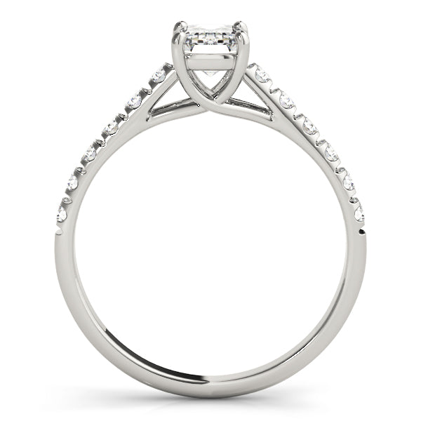 Emerald Cut Trellis Lab Grown Diamond Engagement Ring - VS1 D/E/F | 14K & 18K Gold | 14K Rose Gold | Emerald Cut Lab Diamond | Picasso Gold & Diamond Chicago