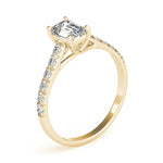Emerald Cut Trellis Lab Grown Diamond Engagement Ring - VS1 D/E/F | 14K & 18K Gold | 14K Rose Gold | Emerald Cut Lab Diamond | Picasso Gold & Diamond Chicago