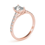 Emerald Cut Trellis Lab Grown Diamond Engagement Ring - VS1 D/E/F | 14K & 18K Gold | 14K Rose Gold | Emerald Cut Lab Diamond | Picasso Gold & Diamond Chicago