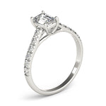 Emerald Cut Trellis Lab Grown Diamond Engagement Ring - VS1 D/E/F | 14K & 18K Gold | 14K Rose Gold | Emerald Cut Lab Diamond | Picasso Gold & Diamond Chicago