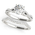 1/5 ct tw Lab Grown Diamond Engagement Ring Setting in 14K White Gold