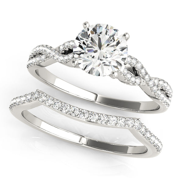 1/5 ct tw Lab Grown Diamond Engagement Ring Setting in 14K White Gold