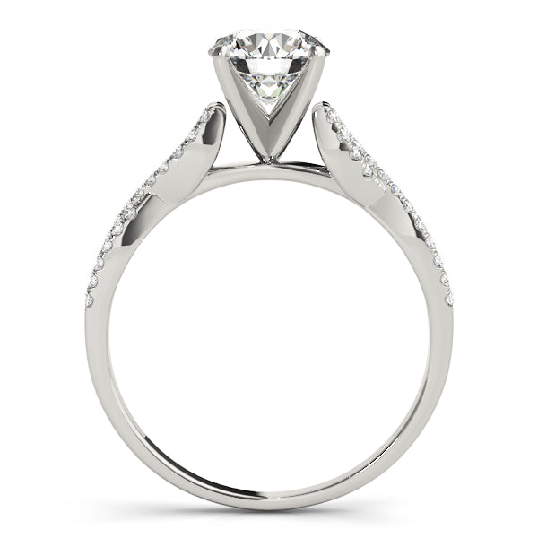 1/5 ct tw Lab Grown Diamond Engagement Ring Setting in 14K White Gold