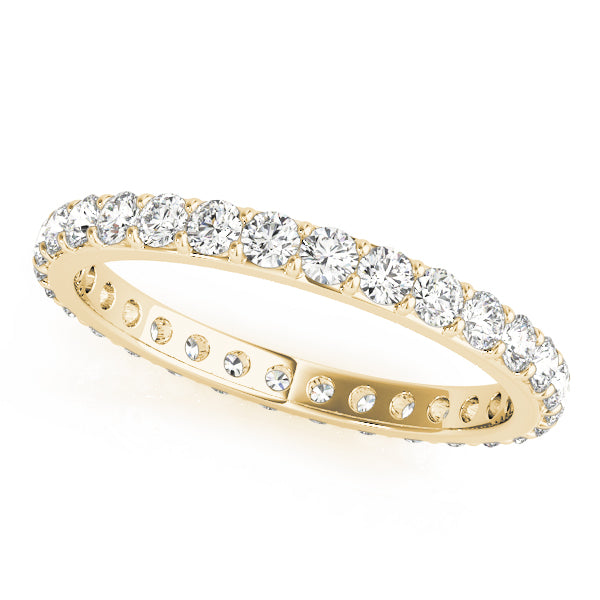 7/8 ct tw Lab Grown Diamond Eternity Wedding Band in 14K Yellow Gold
