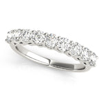 1 1/3 ct tw Lab Grown Diamond Wedding Band in 14K White Gold
