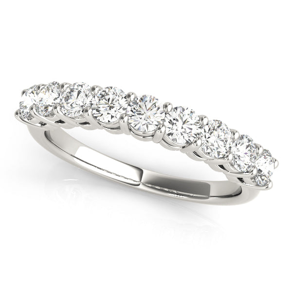 1 1/3 ct tw Lab Grown Diamond Wedding Band in 14K White Gold