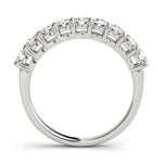 1 1/3 ct tw Lab Grown Diamond Wedding Band in 14K White Gold