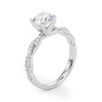 1/5 ct tw Lab Grown Diamond Engagement Ring Setting in 14K White Gold