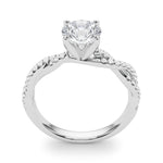 1/5 ct tw Lab Grown Diamond Engagement Ring Setting in 14K White Gold