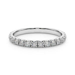 3/8 ct tw Lab Grown Diamond Wedding Band in 14K White Gold