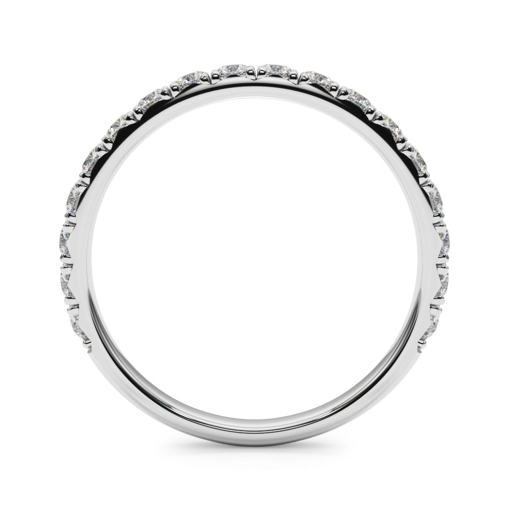 3/8 ct tw Lab Grown Diamond Wedding Band in 14K White Gold