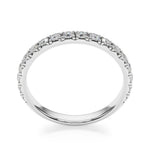 3/8 ct tw Lab Grown Diamond Wedding Band in 14K White Gold